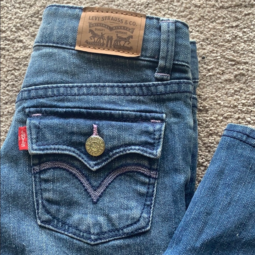 Levi’s Toddler Girl’s Glittered Skinny Jeans